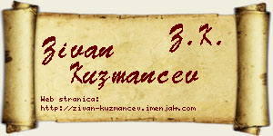 Živan Kuzmančev vizit kartica